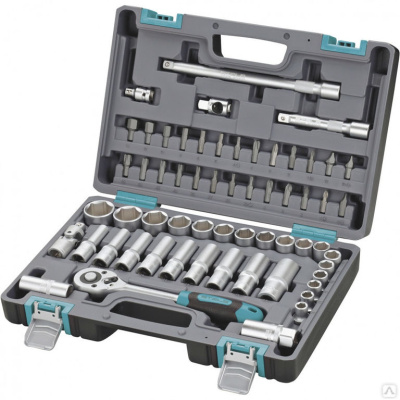 Набор инструмента 1/2" CrV пластик.кейс 60 предм.//STELS