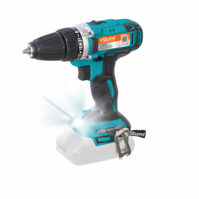 Дрель аккумуляторная Sturm!, 18 В, 1BatterySystem, без АКБ и ЗУ, картон CD3618+ 
