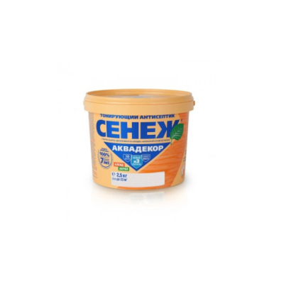 Антисептик тонирующий СЕНЕЖ АКВАДЕКОР Х2-105 (калужница)-2,5кг