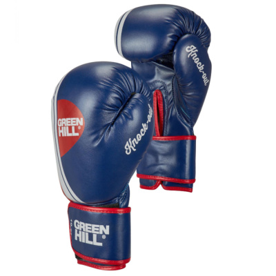 Боксерские перчатки KNOCKOUT синий (14oz)