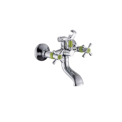 Смеситель для ванны с коротким изливом и поворотным переключателем для душа P3054-10  