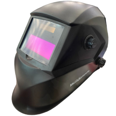 Маска сварочная MegArsenal PRO + светофильтр Ф4 Хамелион 90*35мм, 9/13 (в коробке)