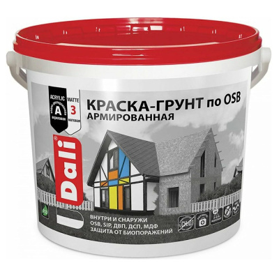 КРАСКА-ГРУНТ "DALI"  ПО OSB БАЗА А 3 КГ (1) "РОГНЕДА"