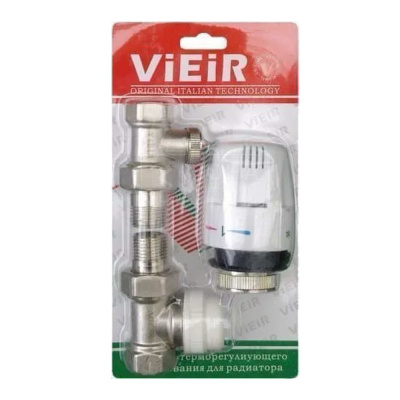 Комплект термостатический 1/2" УГЛОВОЙ (VR310)