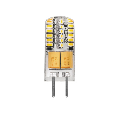 Лампа светодиодная LED 3вт 12в G4 теплый капсульная