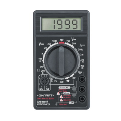 Мультиметр цифровой Онлайт OMT-Mm02-830B