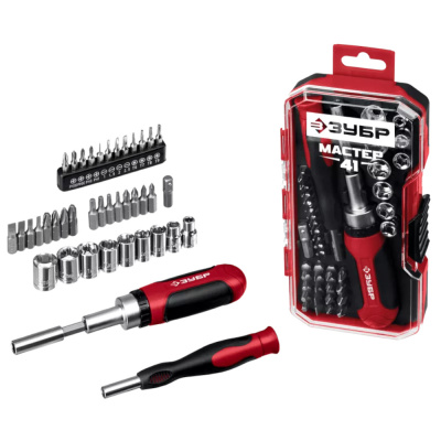Набор: отвертка с насадками (25042) ЗУБР  Мастер 41 41 шn