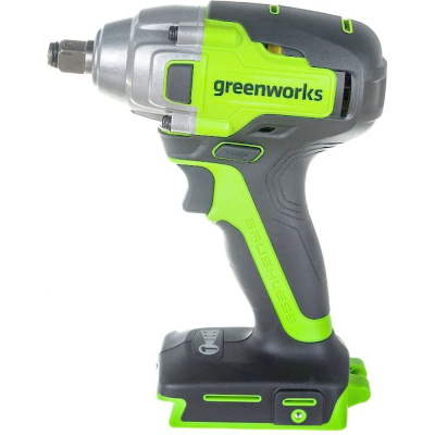 Гайковерт ударный аккумуляторный 24В Greenworks GD24IW, 24V, бесщеточный, без АКБ и ЗУ
