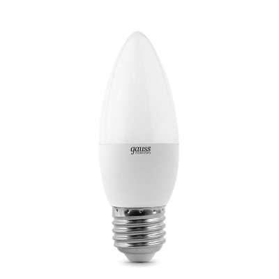 Лампа светодиодная LED 8вт 230в,Е27 „теплый, свеча Gauss Elementary