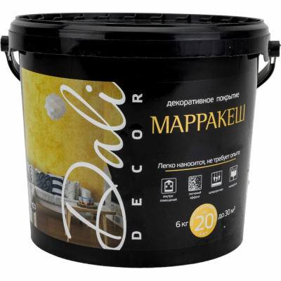 ШТУКАТУРКА ДЕКОР. "DALI-DECOR"  "МАРРАКЕШ" 6 КГ (1) "РОГНЕДА"