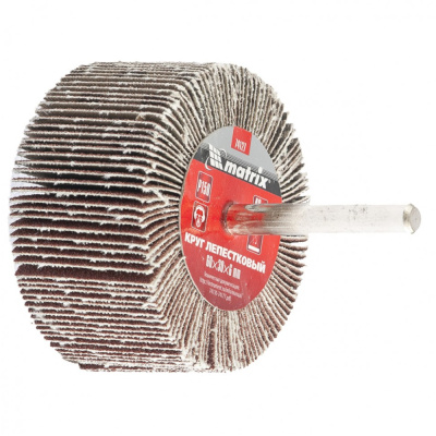 Круг лепестковый для дрели, 60 х 20 х 6 мм, P 40// Matrix