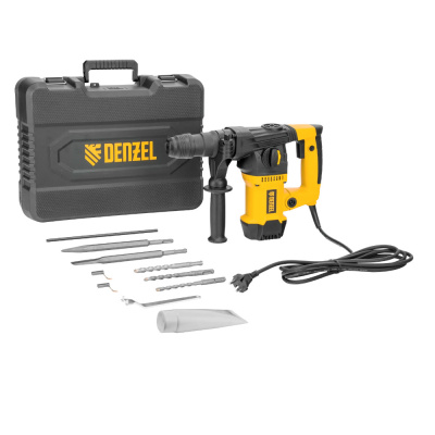 Перфоратор электрический RHVB-1250-32, SDS-plus, 1250 Вт, 5,5 Дж, 4 реж.// Denzel