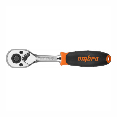 Рукоятка трещоточная 1/4"DR, с шарнирной головкой, 100 зубцов, 180 мм 281404 