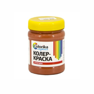 Колер-краска "Colorika Aqua" красно-коричневая 0,5 кг
