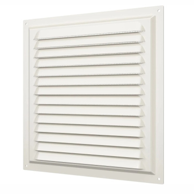 Решетка вентиляционная с покрытием полимерной эмалью, с сеткой 250х250, Сталь