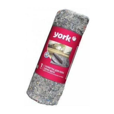 САЛФЕТКА ДЛЯ ПОЛА 75*100 СМ СЕРАЯ (1/30) "YORK"