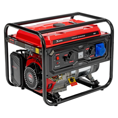 Генератор бензиновый RS-7000, 6 кВт, 230В, ручной стартер// MTX