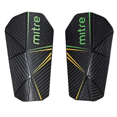 Щитки футб. "MITRE Delta Slip" арт.S80005BGY, р. M, без голеностопа, пластик, подк.из ЭВА, черный