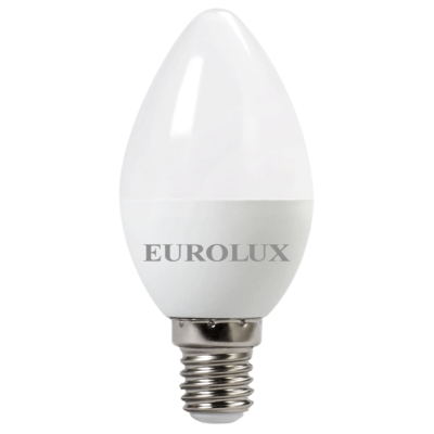 Лампа светодиодная LL-E-C37-7W-230-4K-E14 (свеча, 7Вт, нейтр., Е14) Eurolux 76/2/8