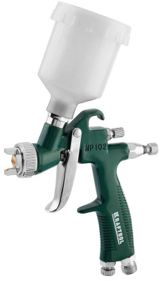 Краскопульт пневматический KRAFTOOL AirKraft Mini, HVLP, c верхним бачком, 1,0мм