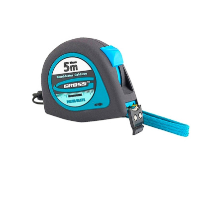 Рулетка GROSS Ergonomisch, 5м х 19мм, магнитный обрезин.зацеп