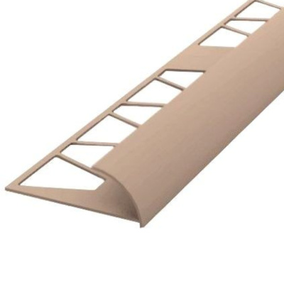 Раскладка наружная под плитку 8мм 2,5м "Идеал" Кремовая / 010