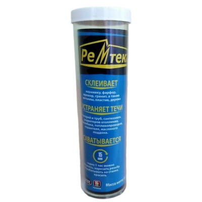 Клей Ремтека д/сантехники 45гр (холодная сварка), арт.РК-0103