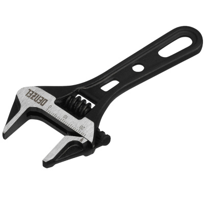 Ключ разводной 115 мм, CrV, кованый, укороченная рукоятка// Denzel