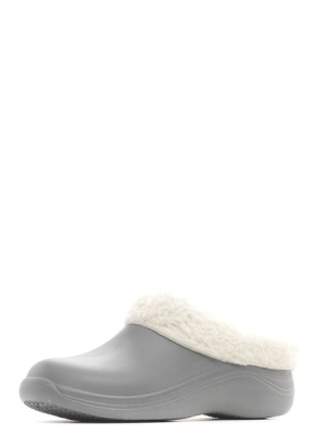 Сабо женские ЭВА SPECI.ALL, иск.мех,серый 36/37