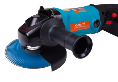 Шлифмашина угловая Sturm 150мм, 1400Вт, удлин.рукоять, повыш.влагозащ.