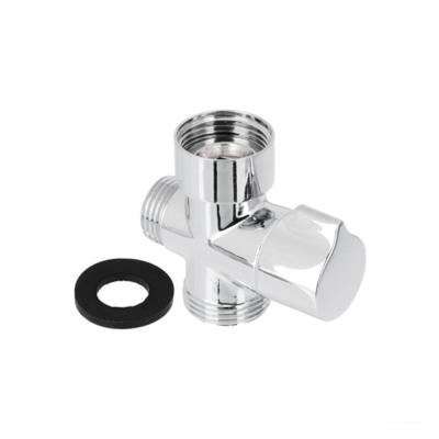Дивертор для смесителя, поворотный, тип 1, хром, цинк