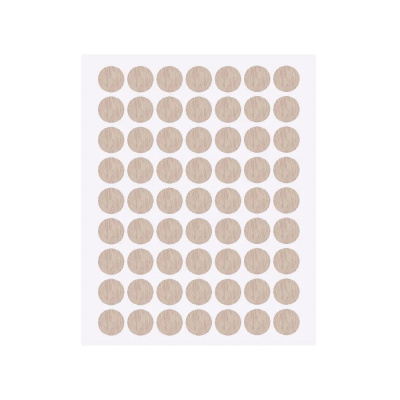 Заглушка самоклеящаяся дуб дымчатый, D13 мм (63 шт.)