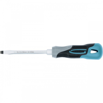 Отвертка GROSS SL5.5х100мм, трехкомп. рукоятка