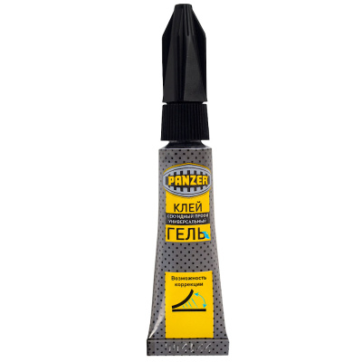 Клей секундный "ПРОФИ" универсальный гель 3г "PANZER"