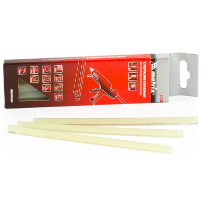 Стержни клеевые прозрачные, 7x150 мм, 6 шт./упак.// MATRIX