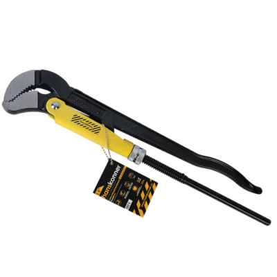 Ключ трубный рычажный 1,5", №2, 400мм, 45°, CrV , закалённые губки, Hanskonner HK1045-04-P15 