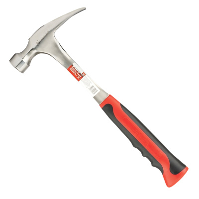 Молоток-гвоздодер "MATRIX" 570г цельнометаллич. с двухкомпонентной ручкой