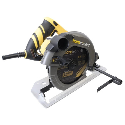 Пила циркулярная Hanskonner, 1800Вт, ТПД 190х20мм, пропил 65мм, конст эл-ка, LED