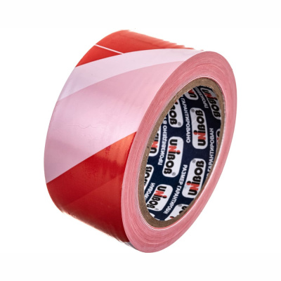 Лента сигнальная Бело-красная 50мм х 150м 