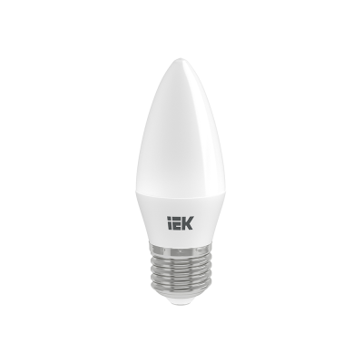 Лампа светодиодная LED 7вт Е27 тепло-белый матовая свеча ECO