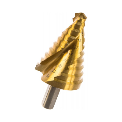 Сверло ступенчатое, 9-12-15-18-21-24-27-30-33-36 мм, HSS, спирал. проф., трехгр. хвостовик// Matrix