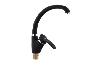 Смеситель кух шар FRAP высокий,ручка бок,черн/хром F4101-11 