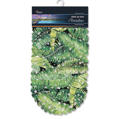 Коврик 69х36 на присосках ParadiseFV33-MG "Листья"