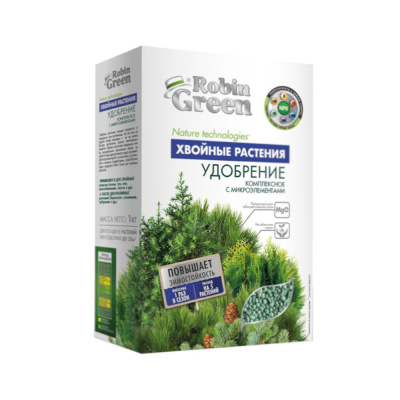 Для хвойных 1кг (NРK-9:20:20) Робин Грин с микроэлементами мин.удобрение 3/12/480 Фаско