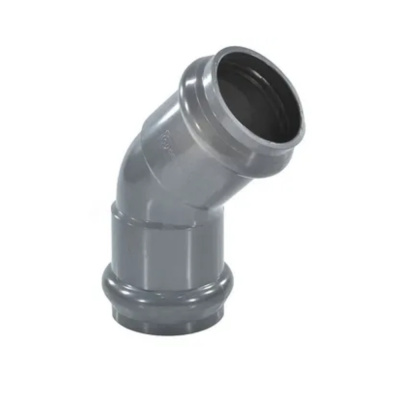 Отвод 45*50 двухраструбный (с кольцом) (30шт)