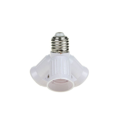 Переходник с цоколя E27 на 3хE27 Белый A7W37WEAY Ecola 