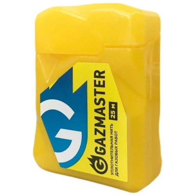 Нить газовая уплотнительная "GAZMASTER" 25м бокс, блистер