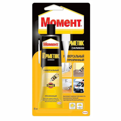 Герметик силик. МОМЕНТ универсальный (прозр) 70 мл