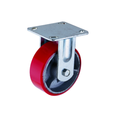 Опора неповоротная колесная б/г полиуретан ф200