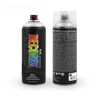 Аэрозольная эмаль RAL PROFESSIONAL DECORIX, 520 мл, RAL 7016, антрацитово-серый